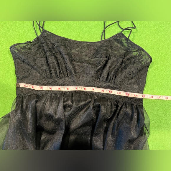 Vintage VANITY FAIR Sheer Overlay Spaghetti Straps Negligee Nightie Party Dress - Picture 10 of 13